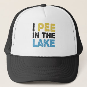 Casquette Je pisse dans le lac Funny Randonnée en plein air