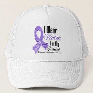 Casquette Je porte le fiancé violet de lymphogranulomatose