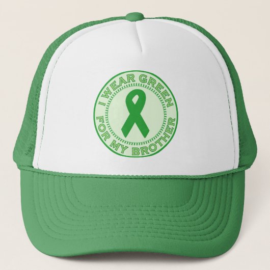 Casquette Je porte le vert pour mon frère (Devant)