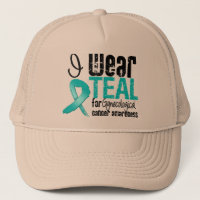 Je Porte Turquoise Ruban Gynécologique Cancer Sens