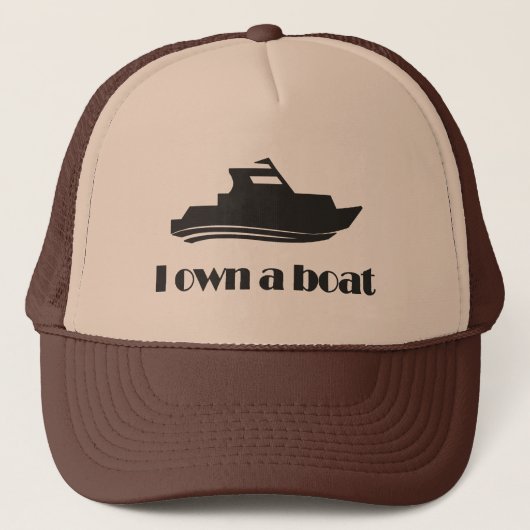 Casquette Je possède un bateau (Devant)