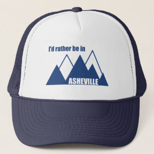 Casquette Je préférerais être à Asheville Caroline du Nord M