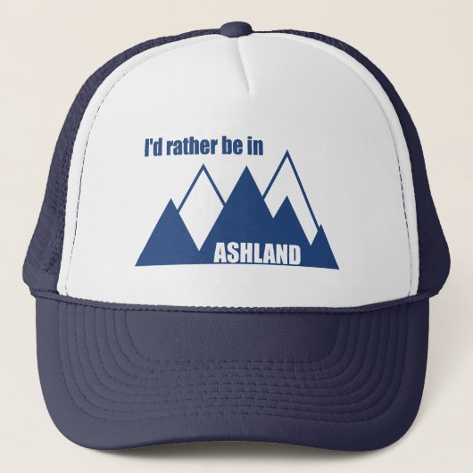 Casquette Je préférerais être à Ashland Oregon Mountain (Devant)