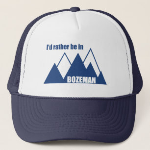 Casquette Je Préférerais Être À Bozeman Montana Mountain