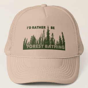 Casquette Je Préférerais Être Baignade Dans La Forêt