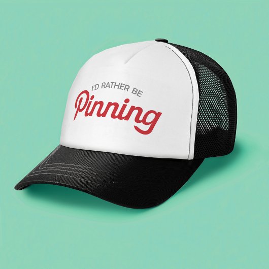 Casquette Je préférerais être Pinning