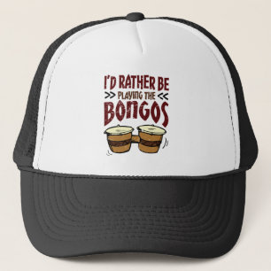 Casquette Je préférerais jouer du bongos batteur de bongo