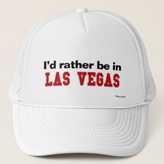 Casquette Je serais plutôt à Las Vegas (Devant)