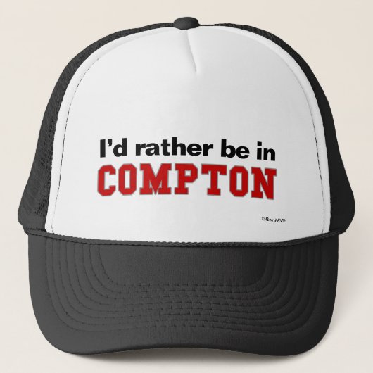 Casquette Je serais plutôt en Compton (Devant)
