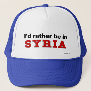 Casquette Je serais plutôt en Syrie