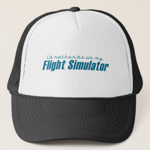 Casquette Je serais plutôt sur mon Flight Simulator