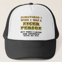 Casquette Je Souhaite Être Plus Gentil Drôle