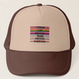 Casquette Je soutiens Lesbienne Gay Bisexuel Trans Panne Ase