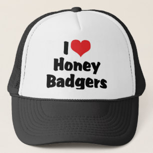 Casquette Je suis amoureux des blaireaux de miel