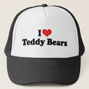 Casquette Je suis amoureux des ours en peluche à coeur - Col