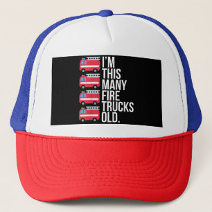 Casquette Je Suis Ce Beaucoup De Camions De Feu Vieux T-shir