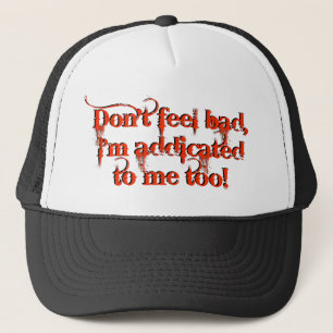 Casquette Je suis dépendant à la conception imitation de
