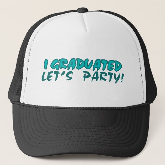 Casquette Je suis diplômé, Faisons la fête (Devant)