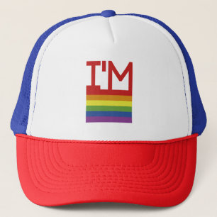 Casquette Je suis Gay   drapeau arc-en-ciel
