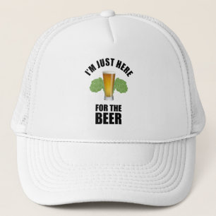 Casquette Je suis juste là pour la bière amusante