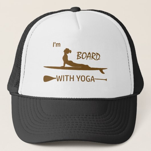 Casquette Je suis le conseil d'administration avec le yoga (Devant)