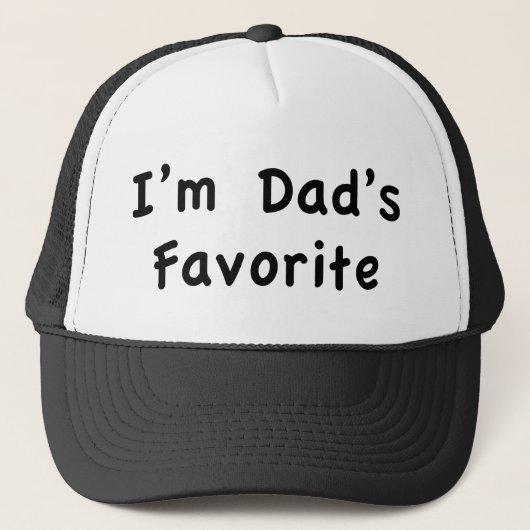 Casquette Je suis le Favori de papa (Devant)