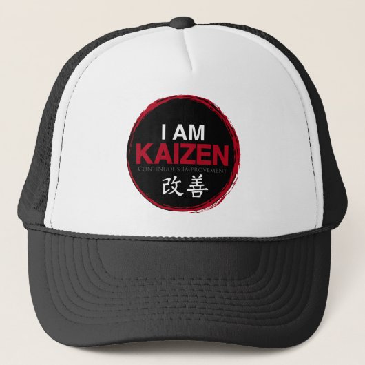 Casquette Je suis logo de Kaizen - amélioration continue (Devant)