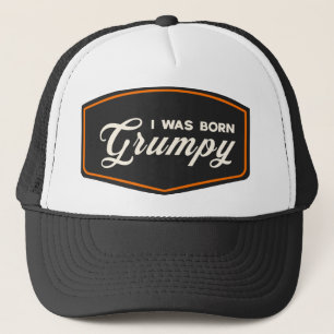 Casquette Je suis né grincheux