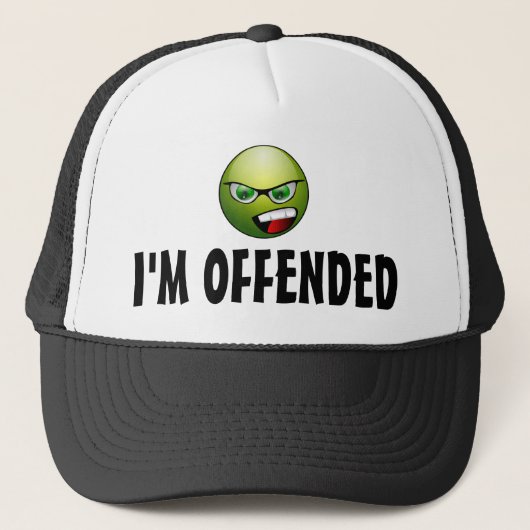 Casquette Je suis offensé de colère (Devant)