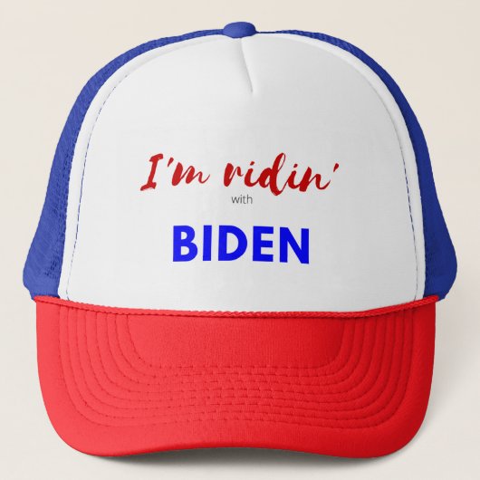 Casquette Je suis Ridin' avec Biden (Devant)