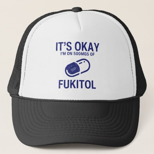 Casquette Je suis sur 500 mg de Fukitol (Devant)