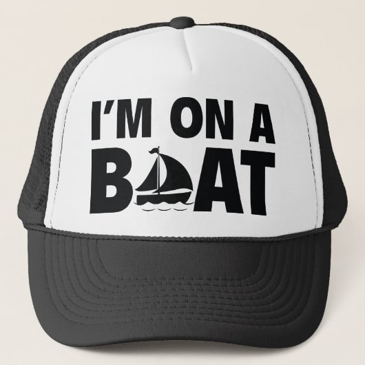 Casquette Je suis sur un bateau (Devant)