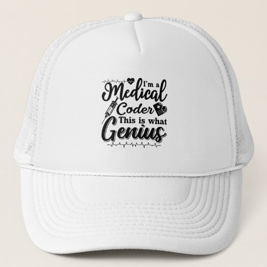 Casquette Je suis Un Codeur Médicale Ce Codage Programmeur G (Devant)