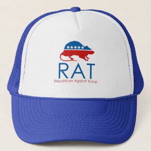 Casquette Je suis un R.A.T : Républicain contre Trump
