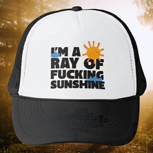 Casquette Je suis un Ray of F*ing Sunshine Trucker Hat - Drô