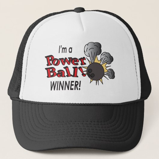Casquette Je suis un vainqueur de Powerball | 🎳 Pins de Bow (Devant)