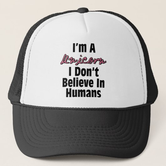 Casquette Je suis une licorne (Devant)