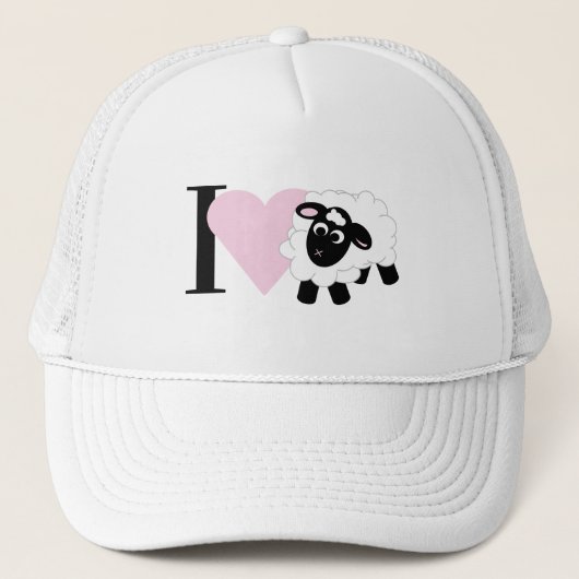 Casquette Je t'aime Cute Cartoon Trucker Hat (Devant)