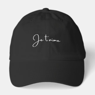Casquette "Je t'aime" est la traduction française de "I love