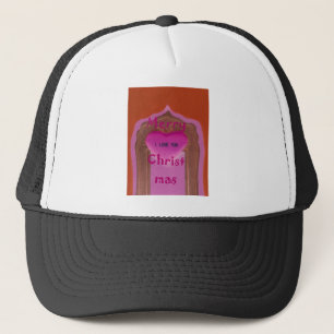 Casquette Je t'aime Joyeux Coeur de Noël