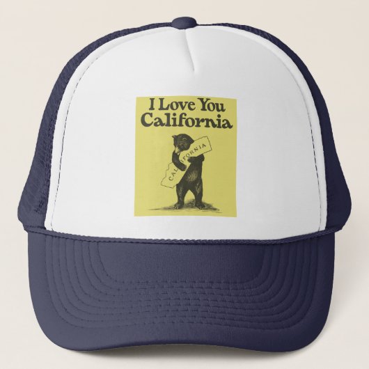 Casquette Je t'aime la Californie (Devant)