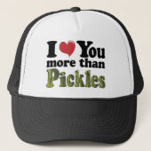 Casquette Je t'aime plus que les pickles (Devant)