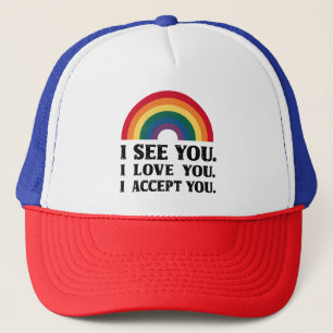 Casquette Je te vois je t'aime je t'accepte LGBTQ