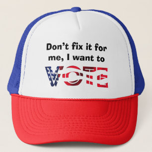 Casquette Je veux voter