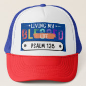 Casquette Je vis ma blesse Écriture de vie Verse (Devant)