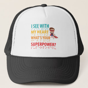 Casquette Je Vois Avec Mon Coeur Garçon - L'Aveugle Braille