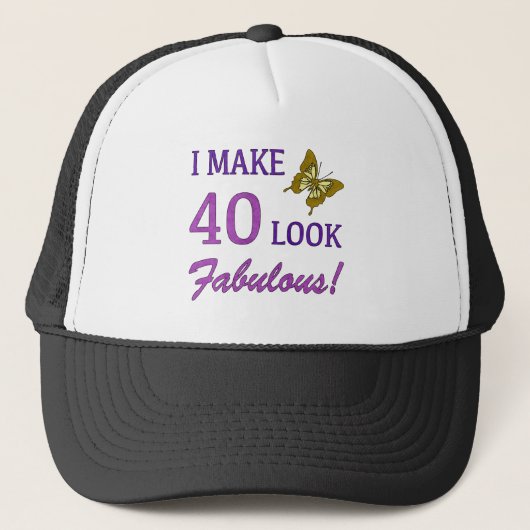 Casquette J'En Fais 40 Paraître Fabuleux ! (Devant)