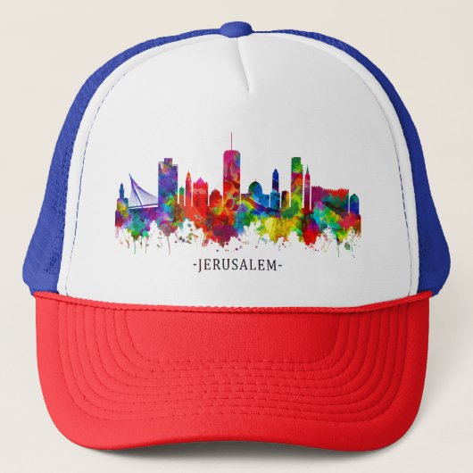 Casquette Jérusalem Israel Skyline (Devant)