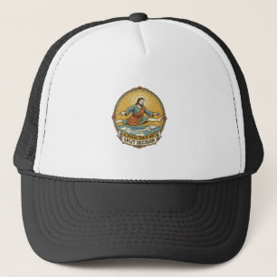 Casquette Jésus a laissé tomber du savon mouillé en glissant
