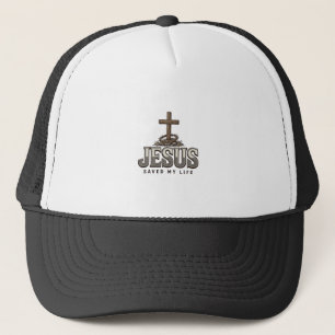 Casquette Jésus a sauvé ma vie Gravure vintage Design chréti